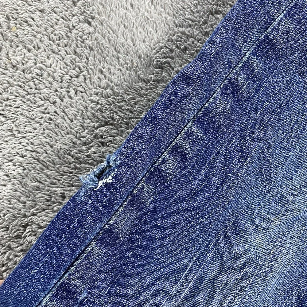 Levis 513 Slim Straight‎ Jeans Mens 36x30 Blue Medium Wash Mid Rise Denim